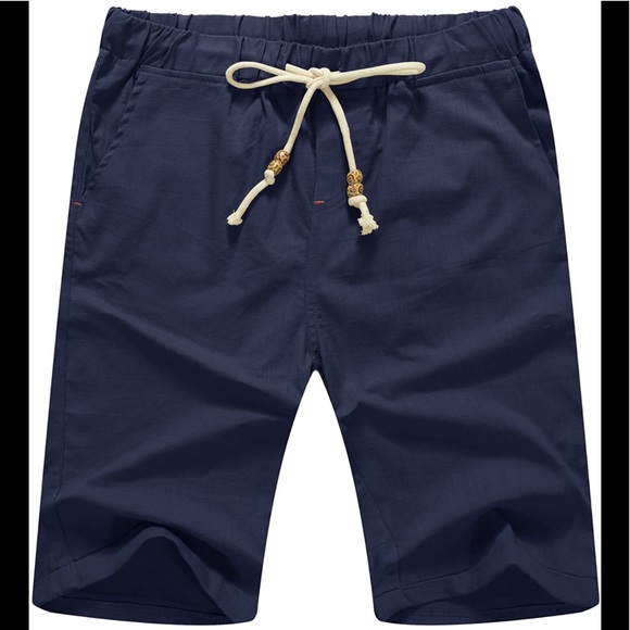 Other - BRAND NEW MENS NAVY LINEN SHORTS NWT